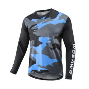 Camiseta de ciclismo MTB y motocross azul